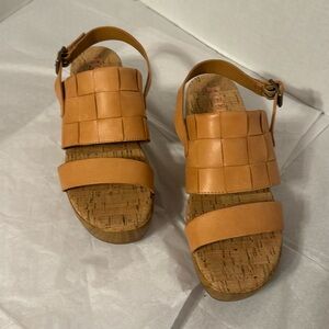 KORKS Fraya GENUINE LEATHER Platform Sandals 492S0M